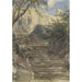 Garden staircase painting at Haddon Hall Derbyshire - David Cox — artwork view
