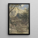 Garden staircase painting at Haddon Hall Derbyshire - David Cox — framed artwork on a wall
