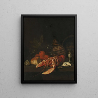 Still life - David Davidsz de Heem — framed artwork on a wall