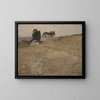 A Summer Evening - David Davies — framed artwork on a wall