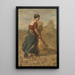 Reproduction of the painting Lier des gerbes - David de la Mar