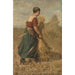 Reproduction of the painting Lier des gerbes - David de la Mar