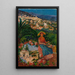 Reproduction of the painting Study for the travel poster of the Grasse funicular - David Dellepiane