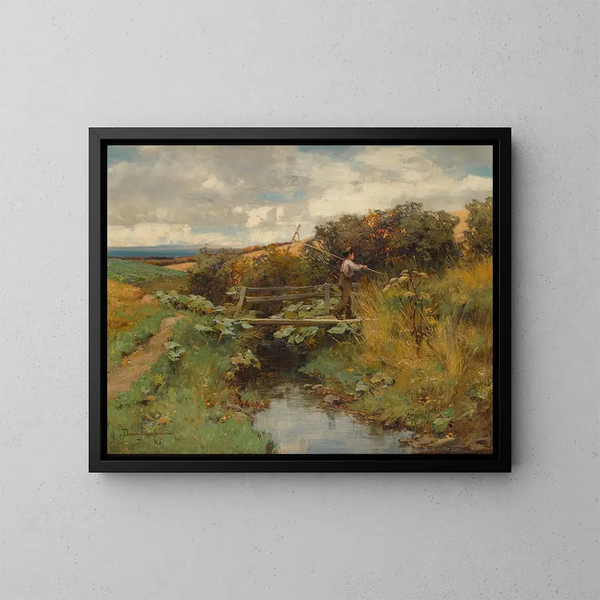 Return from the Field - David Farquharson — framed artwork on a wall