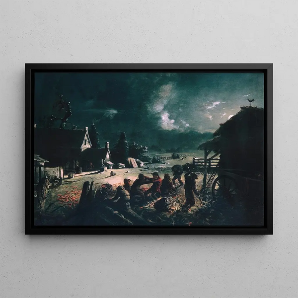 Ears of Corn - David Gilmour Blythe — framed artwork on a wall