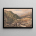 Landscape with Stream and Reapers - David Hall McKewan — framed artwork on a wall