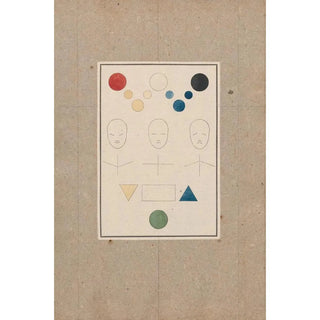 Plate I of the Essay on Sensitive Signs - David Humbert de Superville — framed artwork on a wall