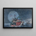 The Deluge, the end of the destroyed giants - David Humbert de Superville — framed artwork on a wall
