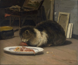 The cat in the workshop - David Jacobsen — artwork view