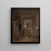 The Sculptor Jens Adolph Jerichau in his studio in Rome - David Jacobsen — framed artwork on a wall