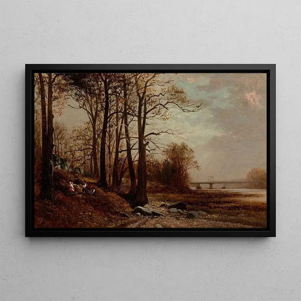 Near the McCombs Harlem Dam - David Johnson — framed artwork on a wall