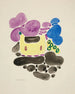 Abstract Painting based on floral shapes V - David Kakabadze — artwork view