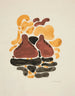 Abstraction based on floral shapes VI - David Kakabadze — artwork view