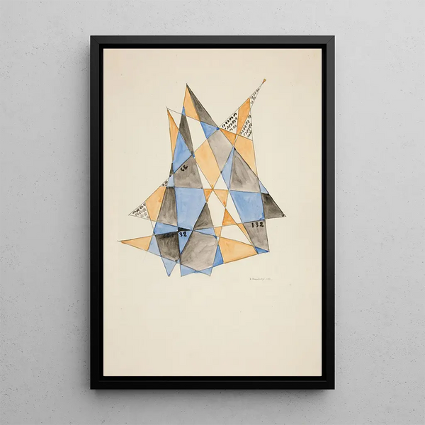 Reproduction of the painting Abstraction based on sails VI - David Kakabadze