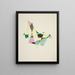 Abstract Painting based on Sails X - David Kakabadze — framed artwork on a wall