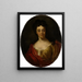 Portrait of Sophie Magdalena von Holzhausen - David Leclerc — framed artwork on a wall