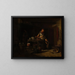 Interior kitchen painting - David Monies — framed artwork on a wall