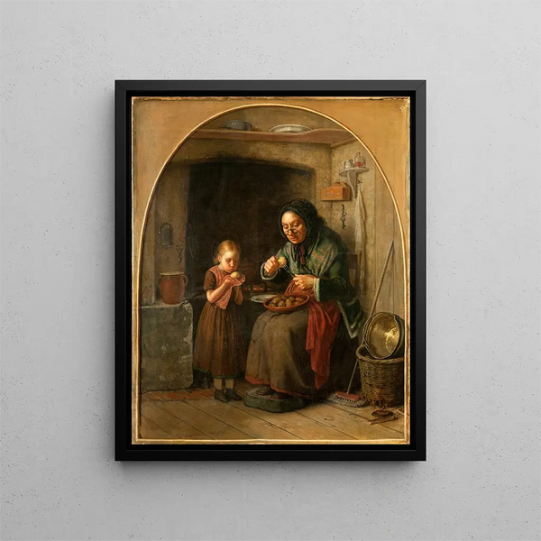 The Hot Potato - David Monies — framed artwork on a wall