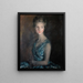 Blue and Silver Painting - David Muirhead — framed artwork on a wall