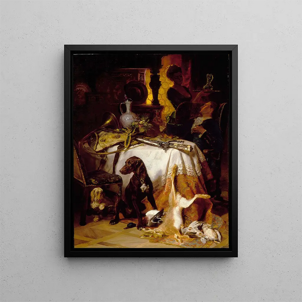After the Hunt - David Neal — framed artwork on a wall