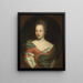 Portrait of a Lady - David Richter the Younger — framed artwork on a wall
