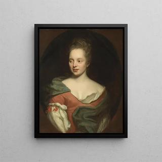 Portrait of a Lady - David Richter the Younger — framed artwork on a wall