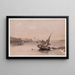 Approach of the Fortress of Ibrim - David Roberts — framed artwork on a wall