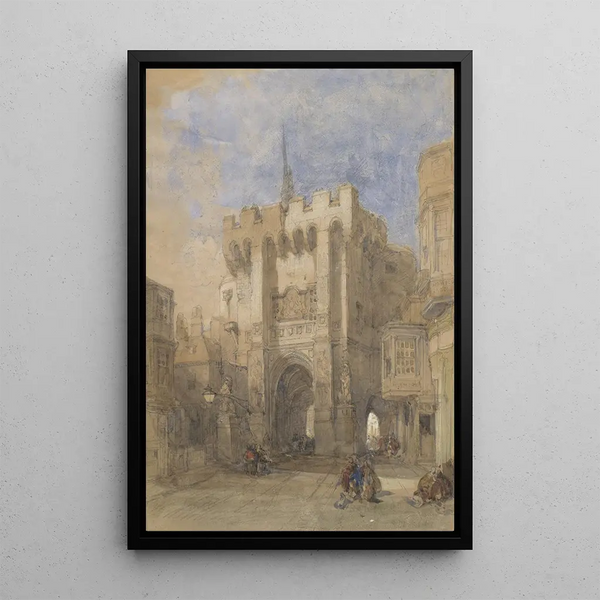 Reproduction of the painting Bargate Southampton - David Roberts