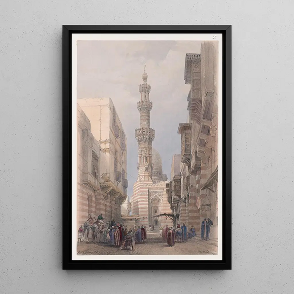 Bullack Le Caire - David Roberts — framed artwork on a wall
