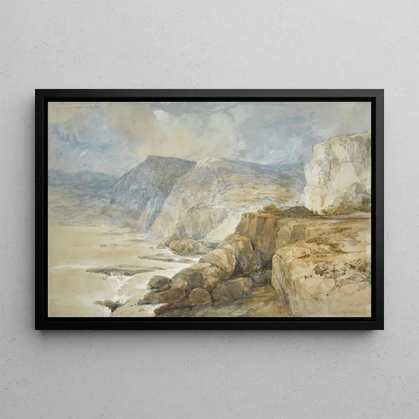 Cap Blanc, Lebanon - David Roberts — framed artwork on a wall