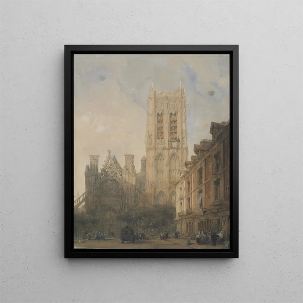 Église Saint-Jacques de Dieppe - David Roberts — framed artwork on a wall