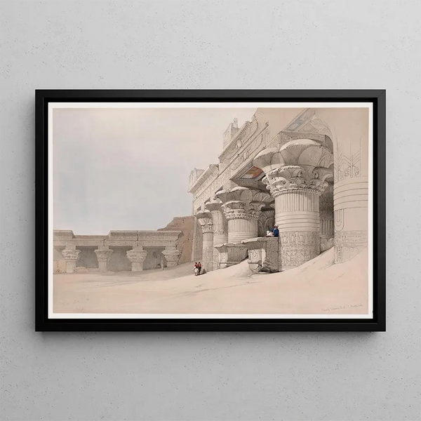 Edfou Edfu Idf 24 November 1838 - David Roberts — framed artwork on a wall