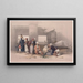 Entrance of Amon's Temple at Thebes - David Roberts — framed artwork on a wall