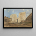 Entrance of the Temple of Isis at Philae - David Roberts — framed artwork on a wall