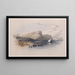 Fortress of Ibrim Nubia - David Roberts — framed artwork on a wall