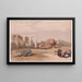 Fragment of the Great Colossi at the Memnonium, Thebes - David Roberts — framed artwork on a wall