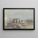 Fragments of a colossal statue at the Memnonium, Thebes - David Roberts — framed artwork on a wall