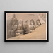 Elevation frontale du Grand Temple d'Abou Simbel, Nubie, Frontispice vol. 2 - David Roberts — framed artwork on a wall
