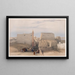 Large Entrance of the Temple of Luxor - David Roberts — framed artwork on a wall