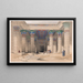 Grand portico painting of the Temple of Philae, Nubia - David Roberts — framed artwork on a wall