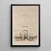 Grand portail menant au temple de Karnak Thèbes painting vignette titre vol 2 - David Roberts — framed artwork on a wall