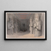 Interior painting of the Abu Simbel temple, November 9, 1836, Nubia - David Roberts — framed artwork on a wall