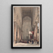 Interior painting of the Metwalys Mosque - David Roberts — framed artwork on a wall