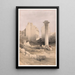 Karnak Painting November 29, 1838 - David Roberts — framed artwork on a wall