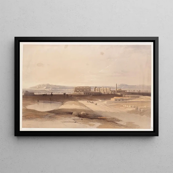 Karnak - David Roberts — framed artwork on a wall