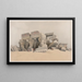 Kom Ombo 21 November 1838 - David Roberts — framed artwork on a wall