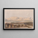 Chain of the Libyan Mountains from the Luxor Temple - David Roberts — framed artwork on a wall
