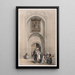 Modern residence painting showing the Arabesque architecture of Cairo - David Roberts — framed artwork on a wall