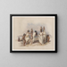 Women of Nubia at Kortie on the Nile - David Roberts — framed artwork on a wall