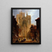 Rouen Cathedral - David Roberts — framed artwork on a wall